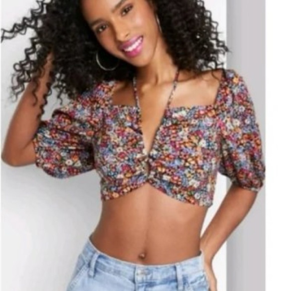 Floral Crop Top - Wild Fable
